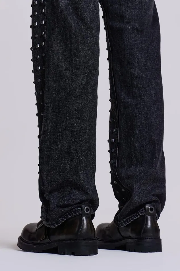 Jaded London Black Derby Shoes Men Accessories