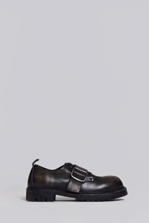 Jaded London Black Derby Shoes Men Accessories
