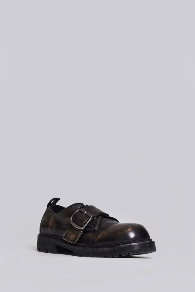Jaded London Black Derby Shoes Men Accessories