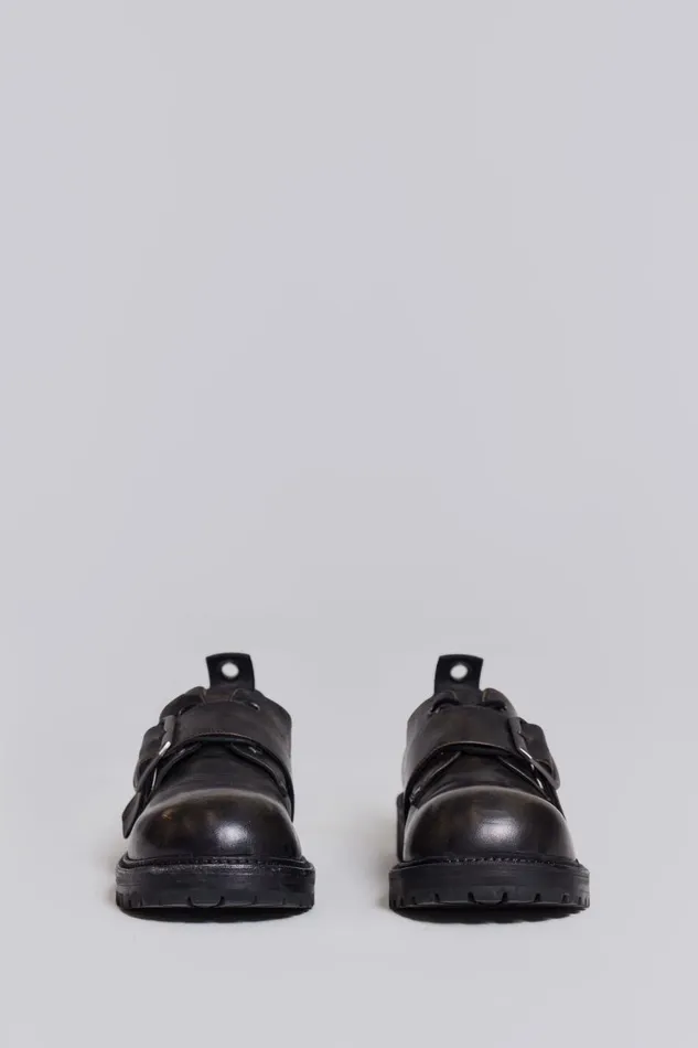 Jaded London Black Derby Shoes Men Accessories