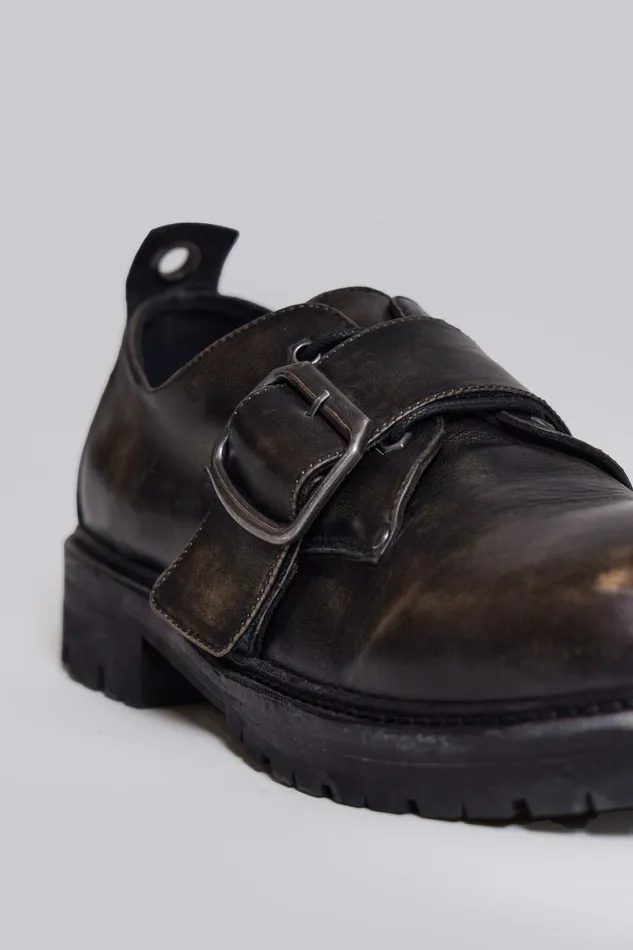 Jaded London Black Derby Shoes Men Accessories