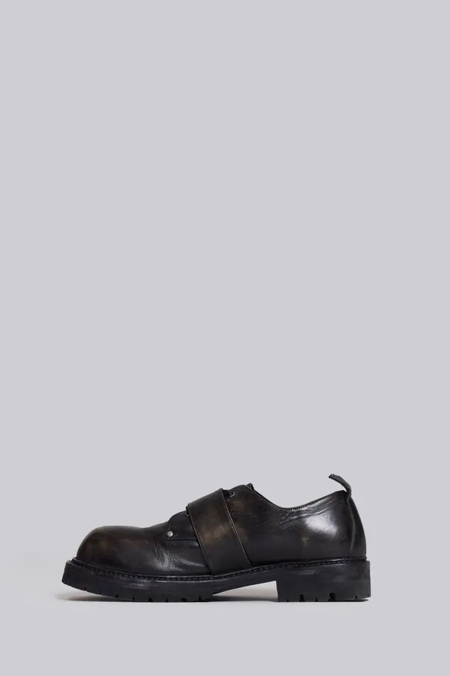Jaded London Black Derby Shoes Men Accessories