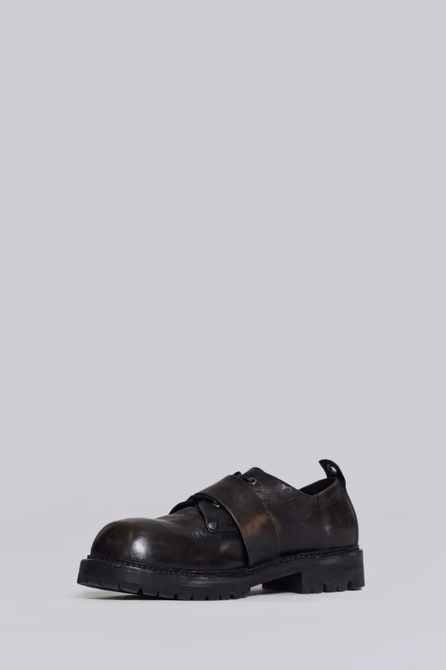 Jaded London Black Derby Shoes Men Accessories