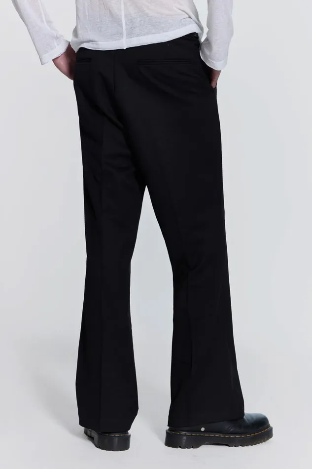 Jaded London Black Flared Suit Pant Men Trousers and Pants