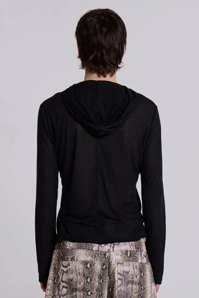 Jaded London Black Mist Hoodie Men Hoodies and Sweatshirts