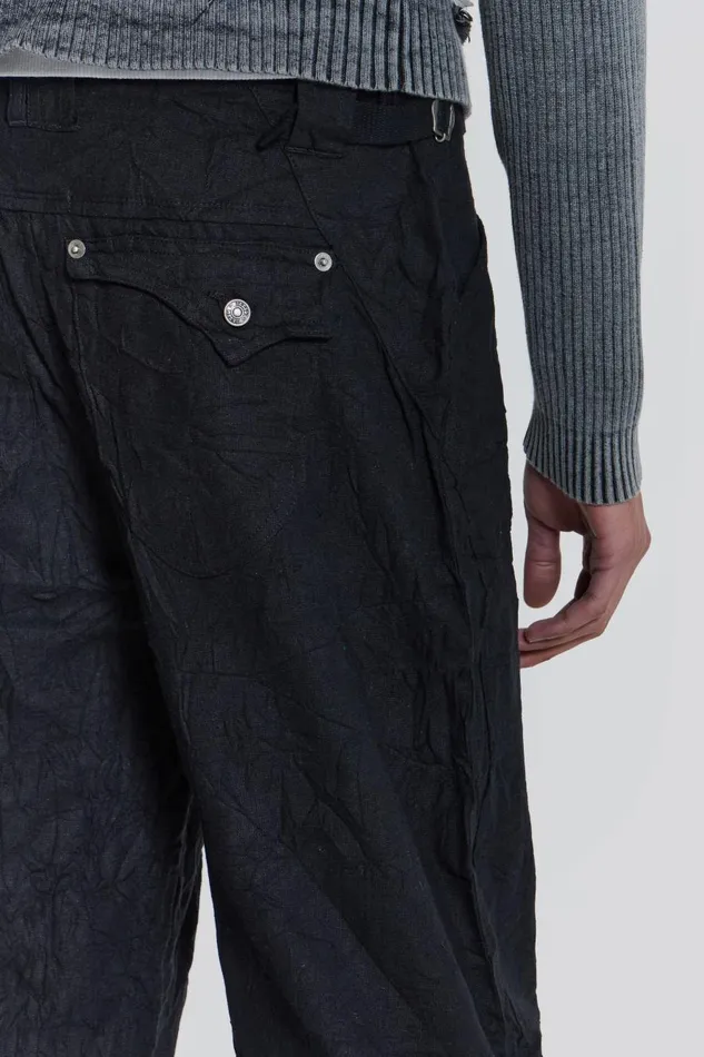 Jaded London Black Straight Leg Cargo Trousers Men Cargo Pants