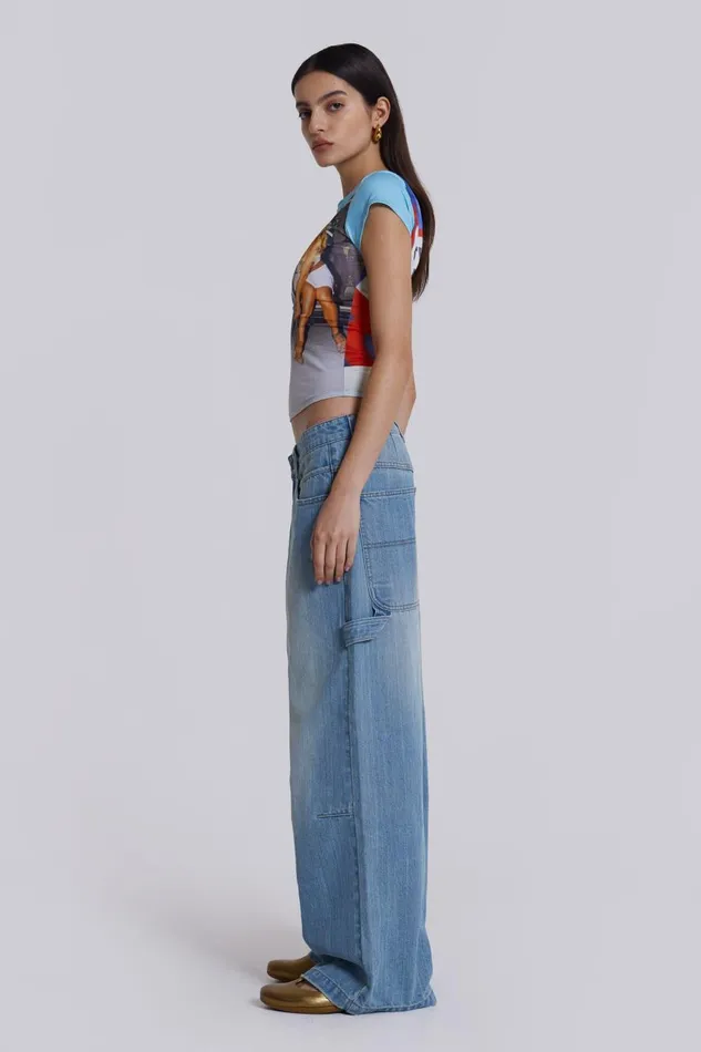 Jaded London Blue Carpenter Colossus Jeans Women Jeans