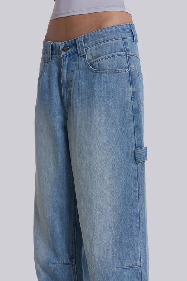 Jaded London Blue Carpenter Colossus Jeans Women Jeans