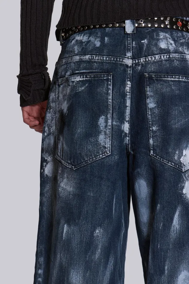 Jaded London Blue Painter Colossus Jeans Men Baggy Jeans