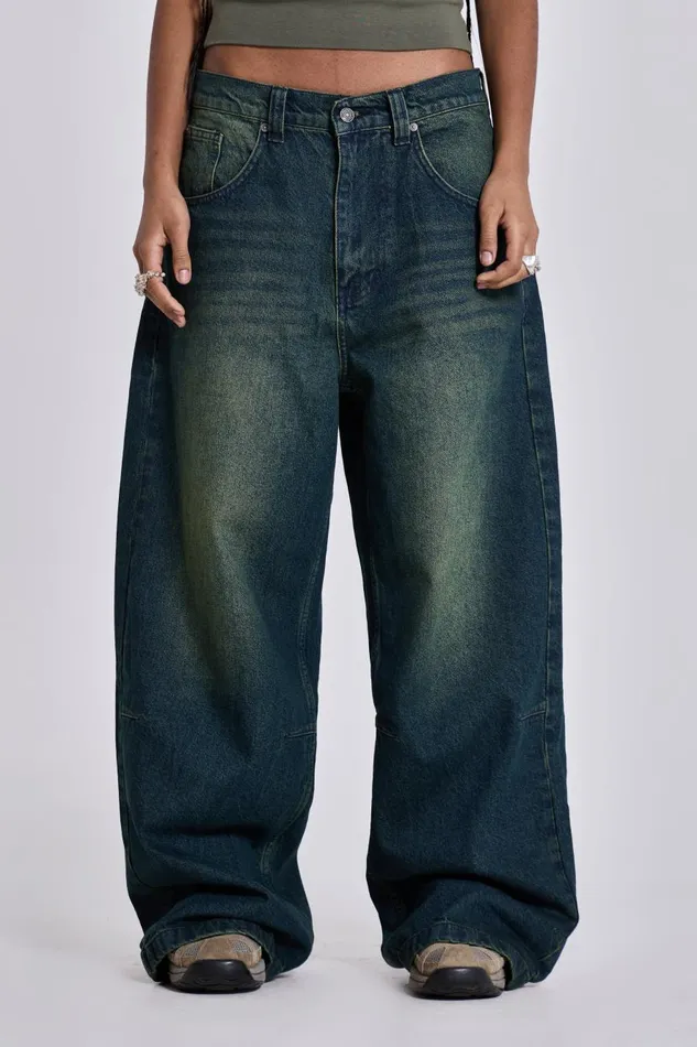 Jaded London Blue Sandblast Wash Colossus Jeans Women Jeans