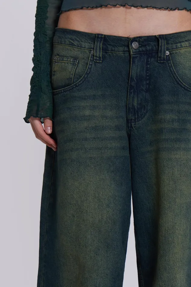 Jaded London Blue Sandblast Wash Colossus Jeans Women Jeans
