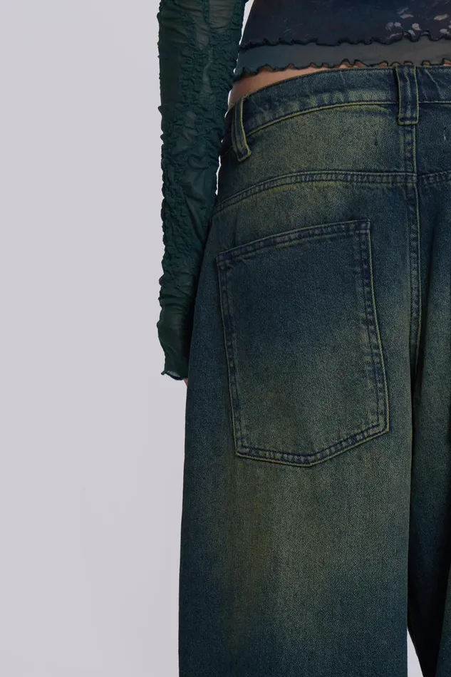 Jaded London Blue Sandblast Wash Colossus Jeans Women Jeans