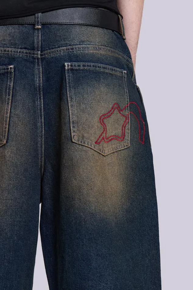 Jaded London Bronx Jumbo Fit Denim Jorts Women Shorts and Jorts