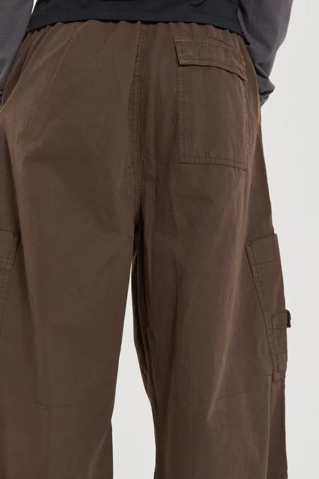 Jaded London Brown Parachute Cargo Pants Men Parachute Pants