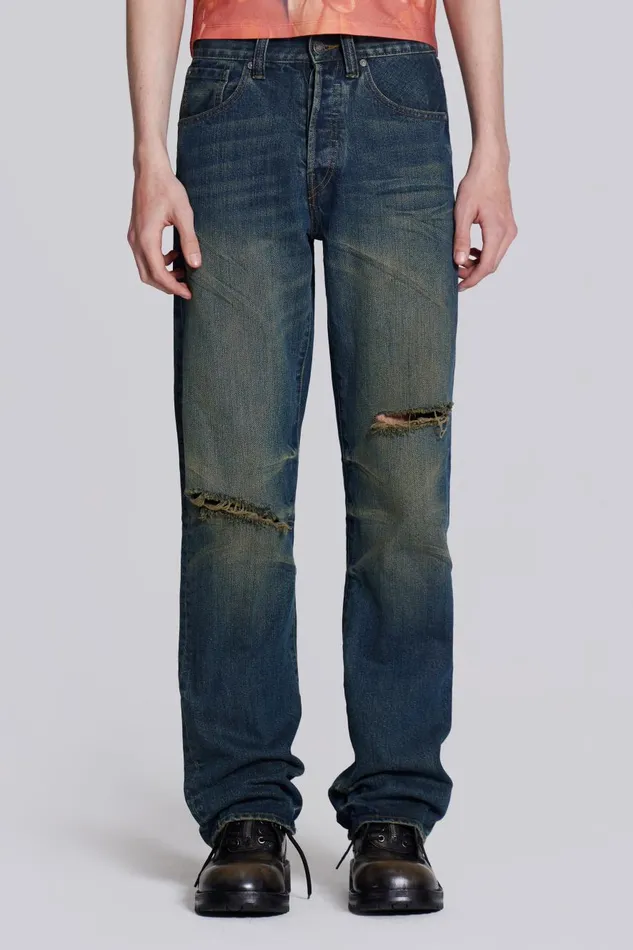 Jaded London Busted Scott Jeanss Men SlimStraight Jeans