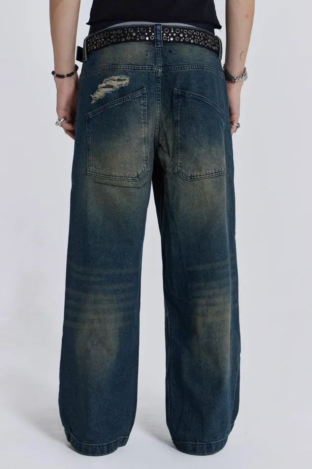 Jaded London Busted Ultra Wide Jean Men Baggy Jeans