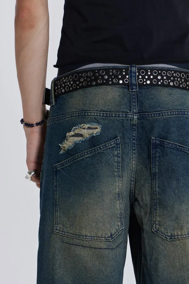Jaded London Busted Ultra Wide Jean Men Baggy Jeans