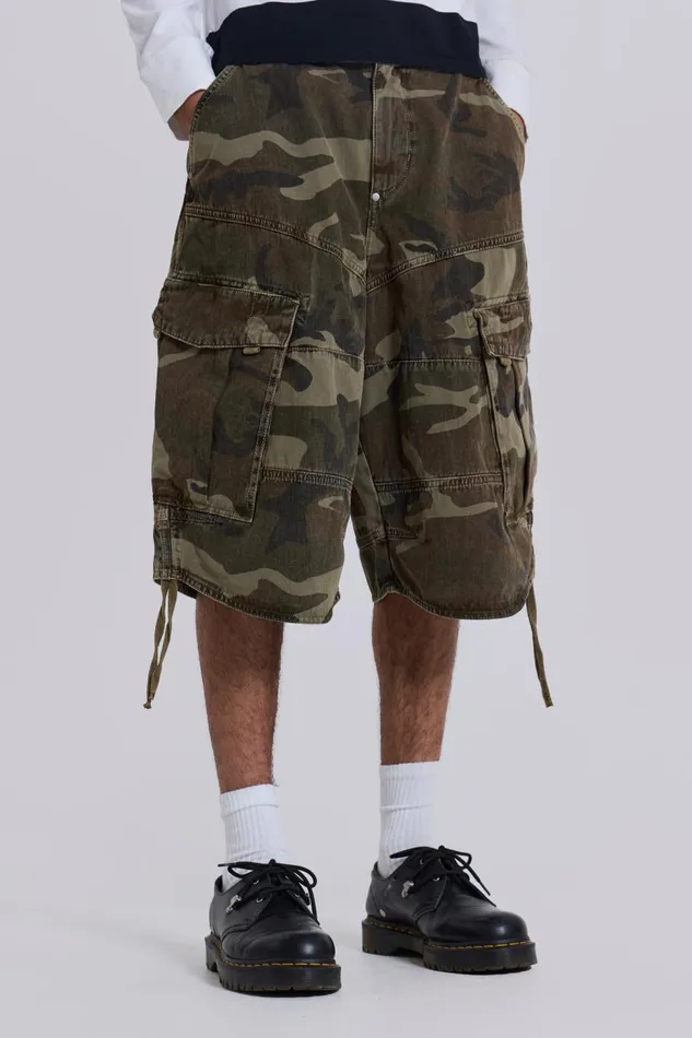 Jaded London Cadet Camo Shorts Women Jeans