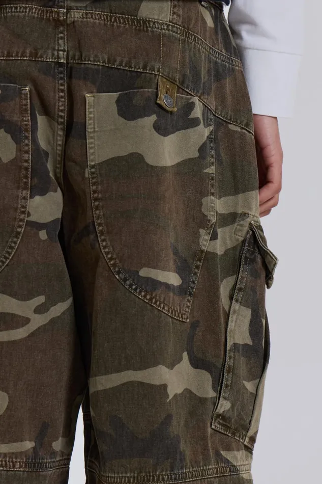 Jaded London Cadet Camo Shorts Women Jeans