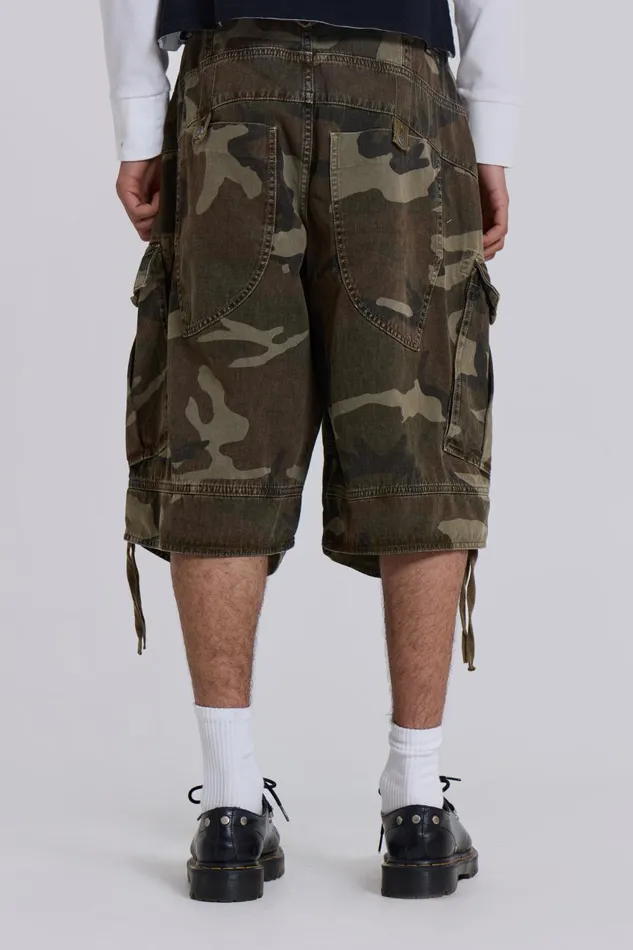 Jaded London Cadet Camo Shorts Women Jeans
