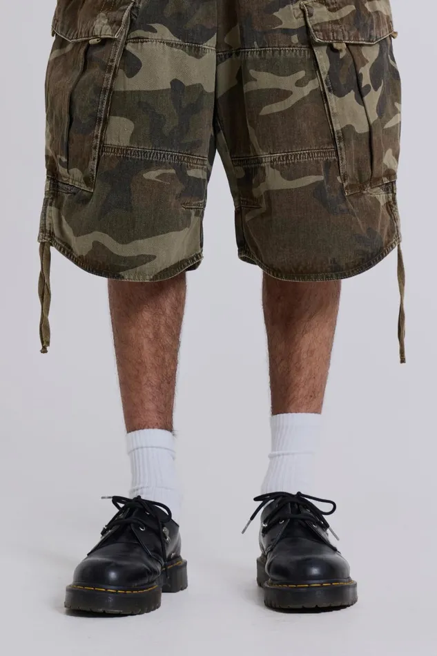 Jaded London Cadet Camo Shorts Women Jeans