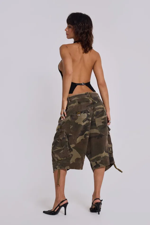 Jaded London Cadet Camo Shorts Women Jeans