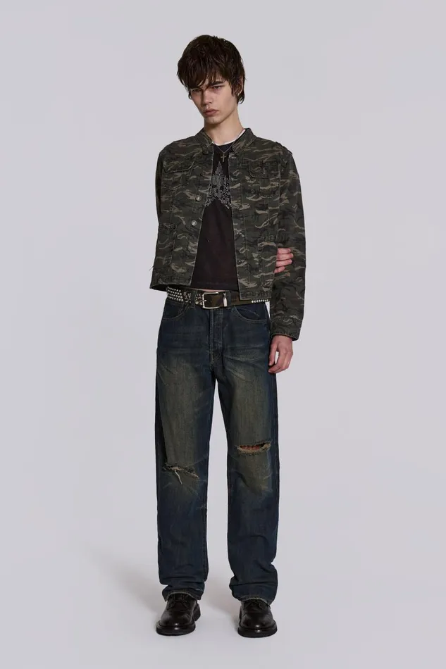 Jaded London Camo Covert Jacket Men Outerwear