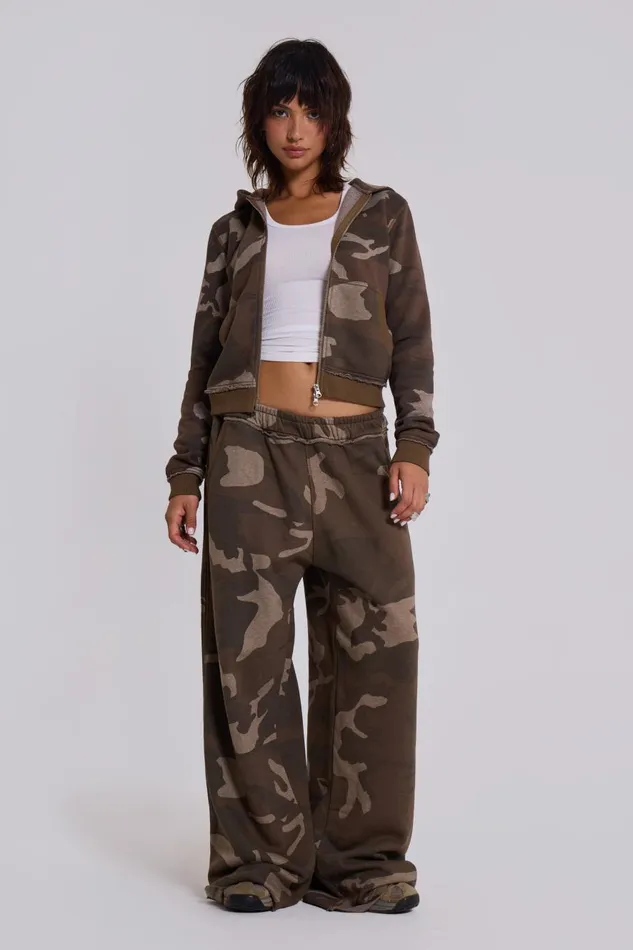 Jaded London Camo Mini Monster Hoodie Women CoOrds