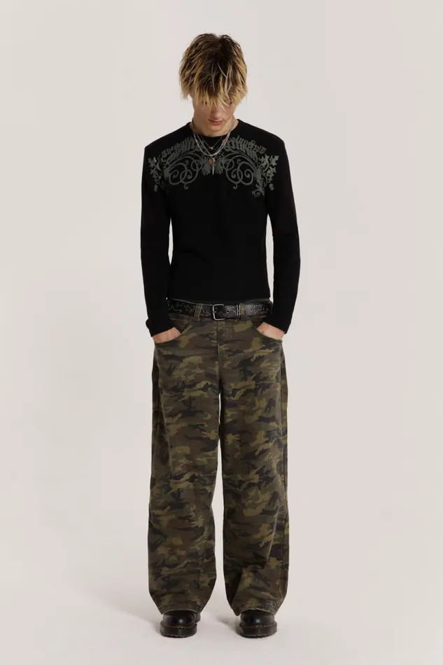 Jaded London Camo Print Colossus Jeans Men Colossus Jeans