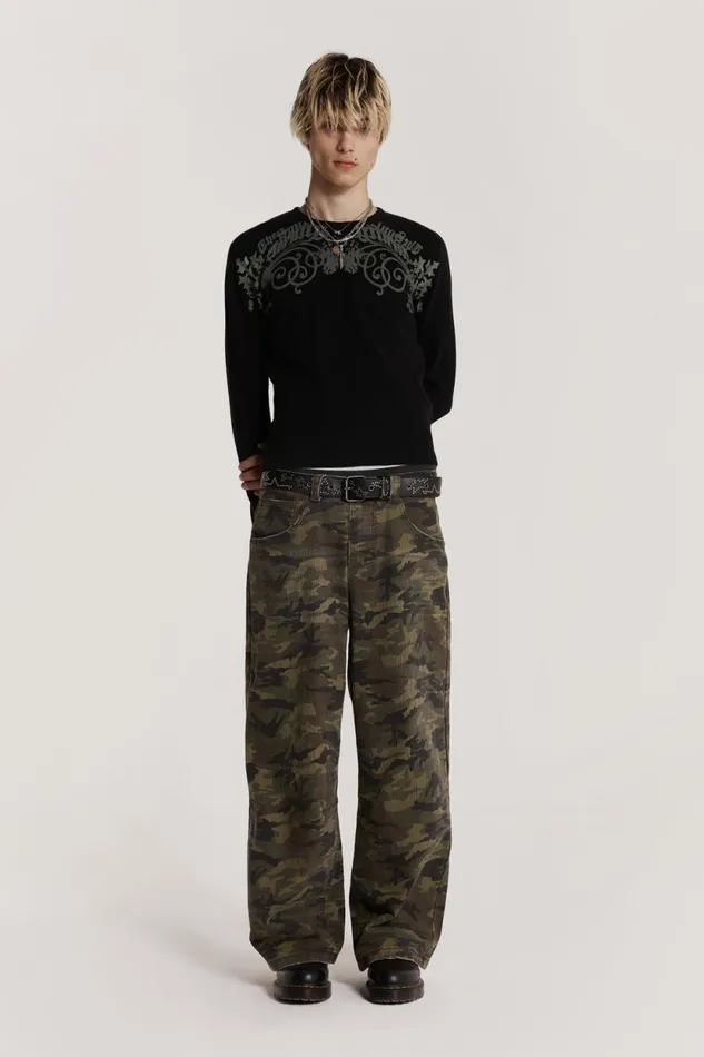 Jaded London Camo Print Colossus Jeans Men Colossus Jeans