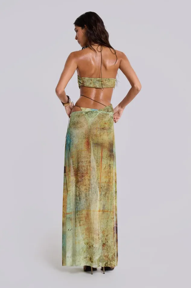 Jaded London Cantha Asymmetric Cut Out Maxi Dress Women Maxi Dresses