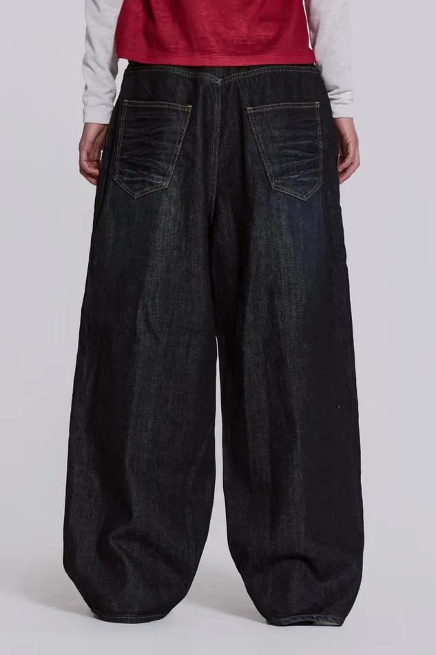 Jaded London Creased Indigo XL Colossus Jeans Men Colossus Jeans Jaded London Creased Indigo XL Colossus Jeans Men Colossus Jeans