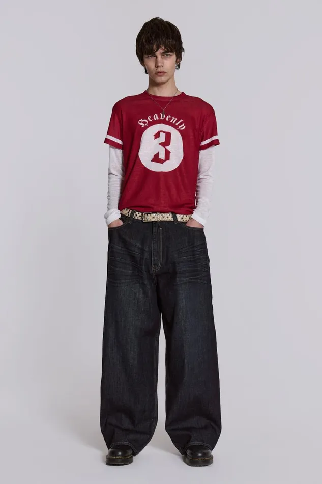 Jaded London Creased Indigo XL Colossus Jeans Men Colossus Jeans Jaded London Creased Indigo XL Colossus Jeans Men Colossus Jeans