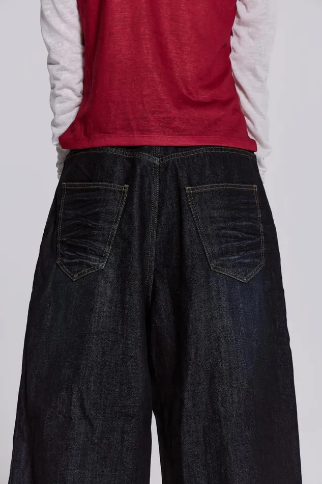 Jaded London Creased Indigo XL Colossus Jeans Men Colossus Jeans Jaded London Creased Indigo XL Colossus Jeans Men Colossus Jeans