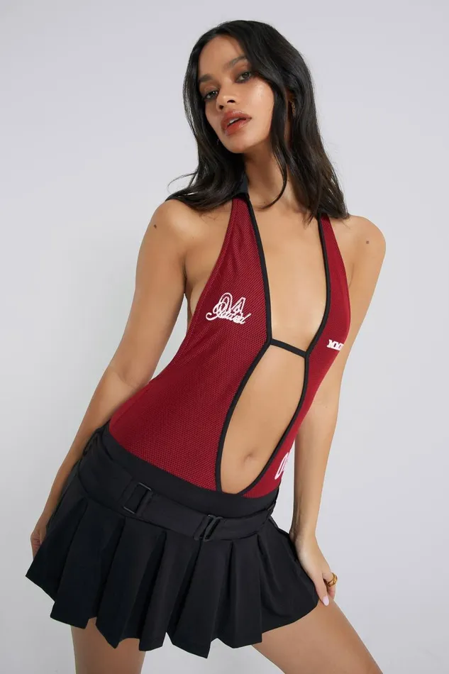 Jaded London Cut Out Tennis Mini Dress Women Mini Dresses