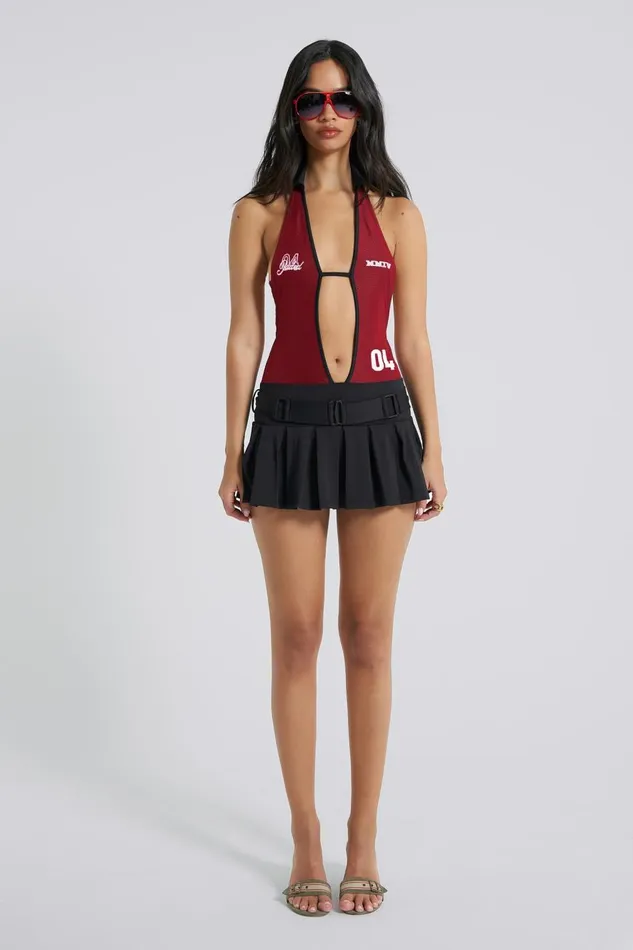 Jaded London Cut Out Tennis Mini Dress Women Mini Dresses