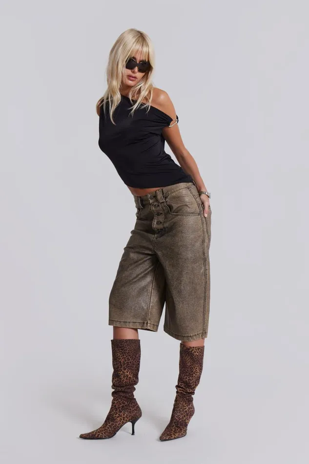 Jaded London Dare Top Drape Top In Black Women CoOrds