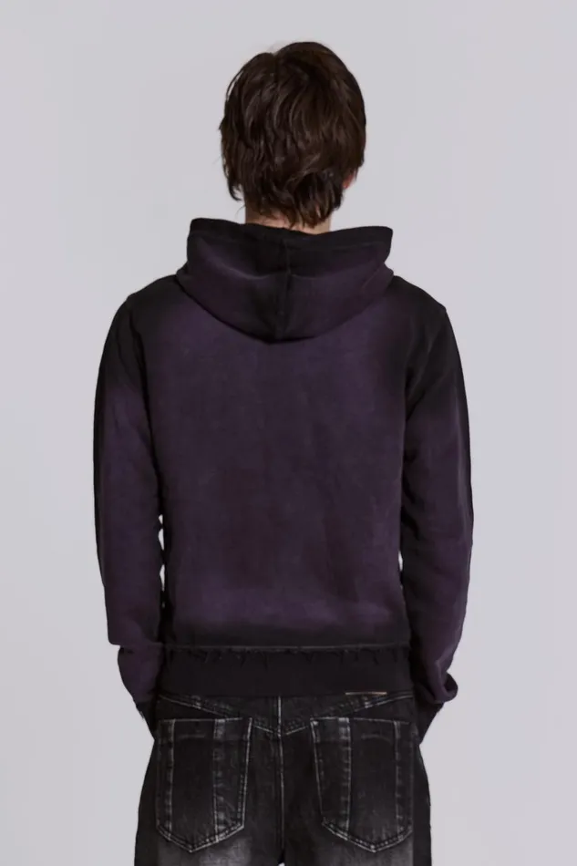 Jaded London Deep Purple Fade Mini Monster Hoodie Women Hoodies and Sweatshirts