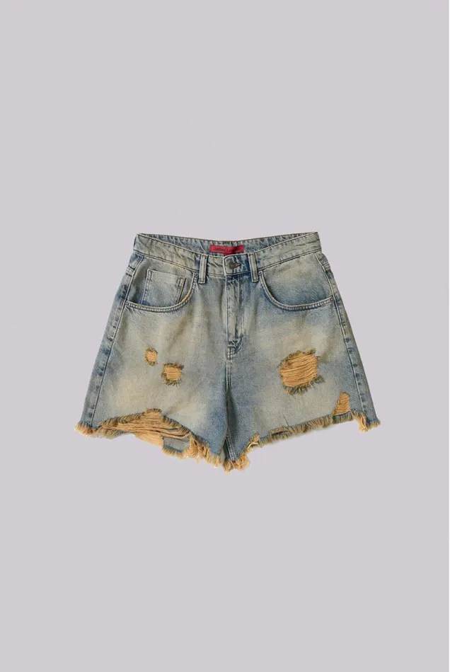 Jaded London Dirty Bleach Revenge Jorts Women Jeans