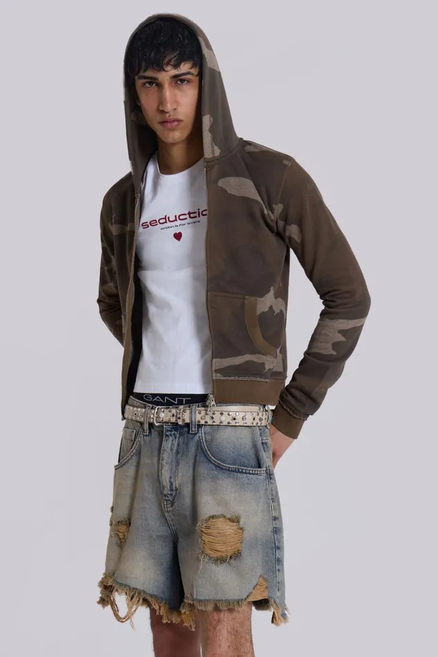 Jaded London Dirty Bleach Revenge Jorts Women Jeans