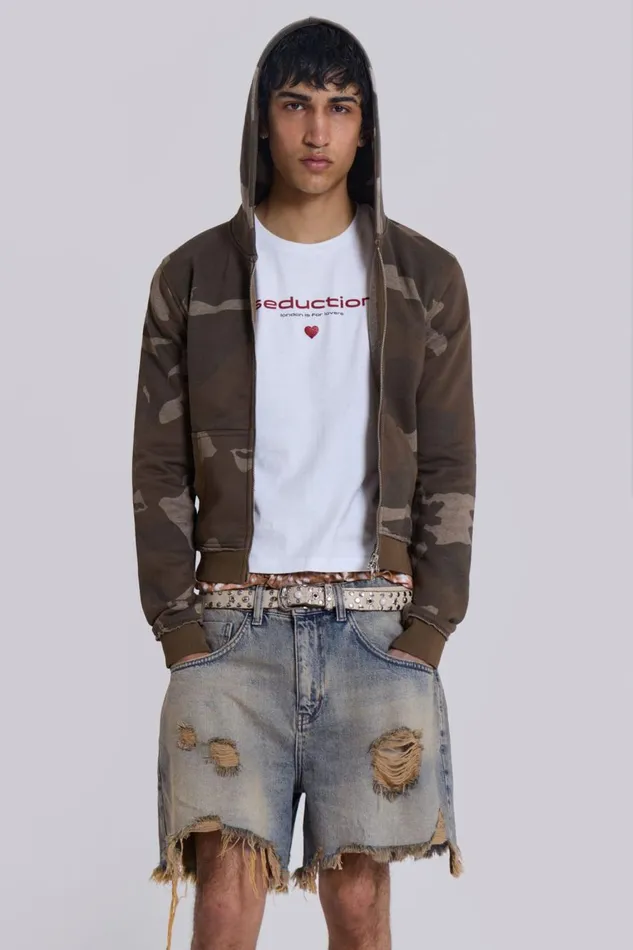 Jaded London Dirty Bleach Revenge Jorts Women Jeans
