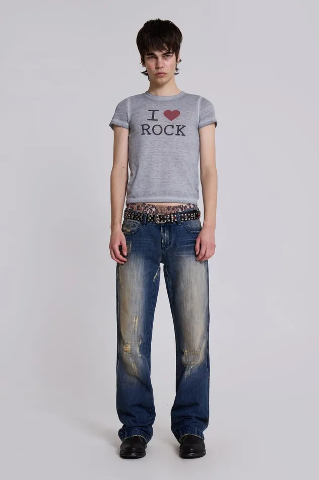 Jaded London Dirty Rock Tee Men TShirts and Vests