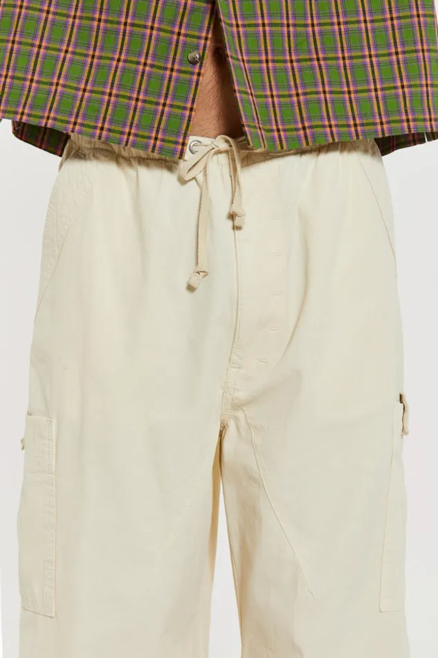 Jaded London Ecru Parachute Cargo Pants Men Parachute Pants