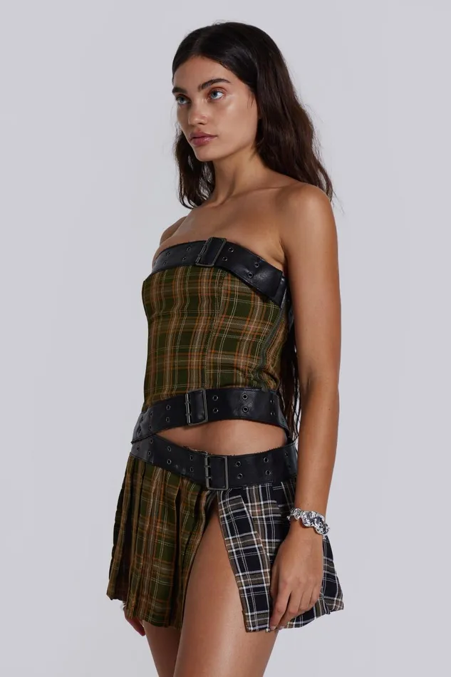 Jaded London Eden Buckle Mini Dress Women Mini Dresses