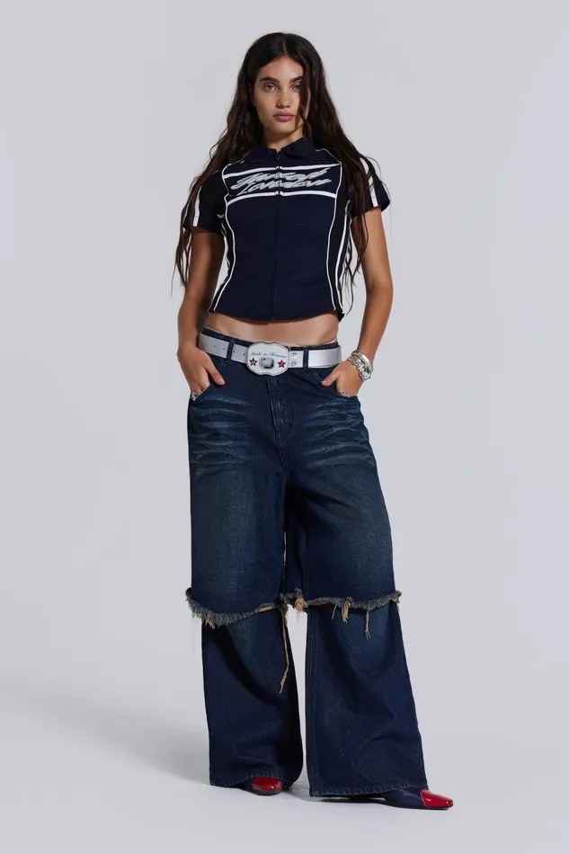 Jaded London Evo Double Layered Jeans Women Jeans