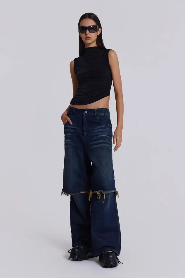 Jaded London Evo Double Layered Jeans Women Jeans
