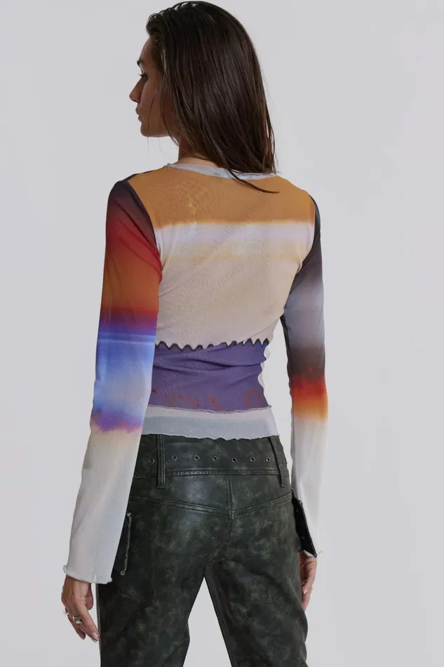 Jaded London Film Print Tee Women Long Sleeve Tops