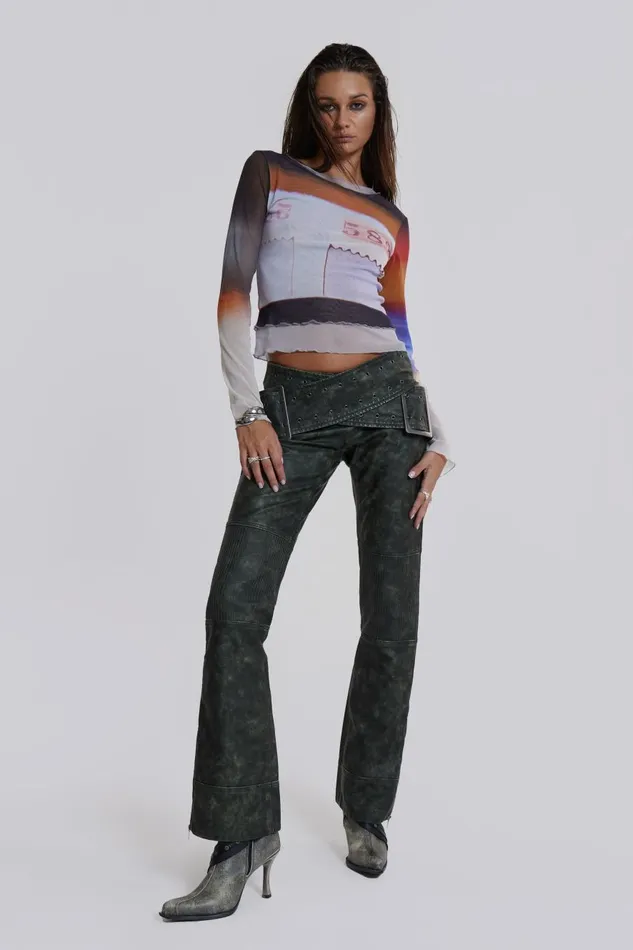 Jaded London Film Print Tee Women Long Sleeve Tops