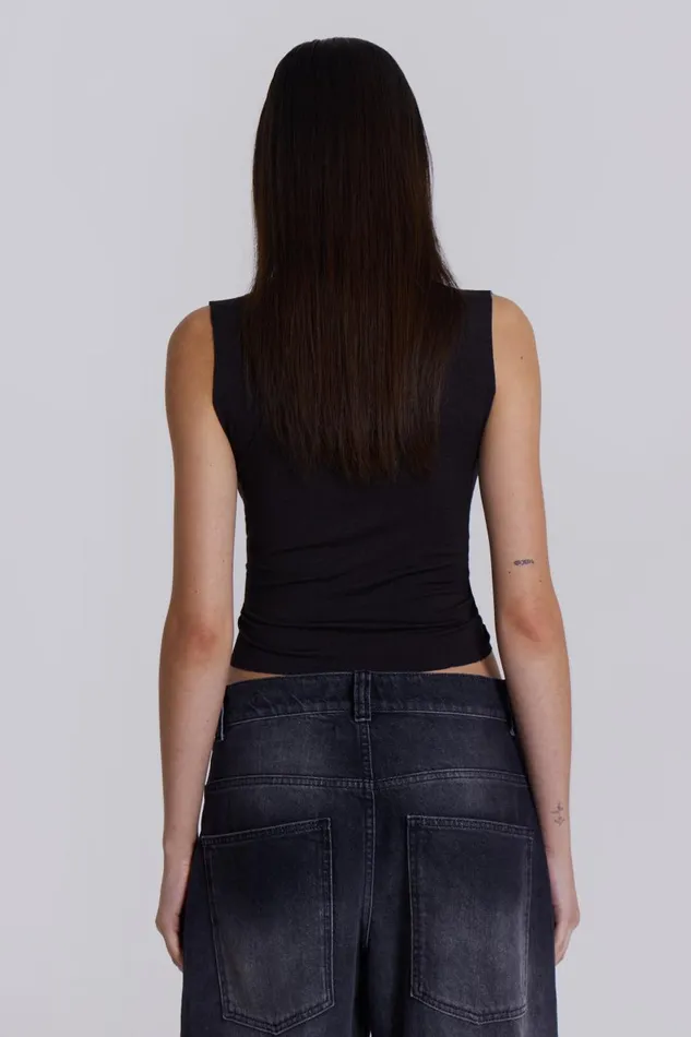 Jaded London Flame Lips Slinky Tank Top Women Crop Tops