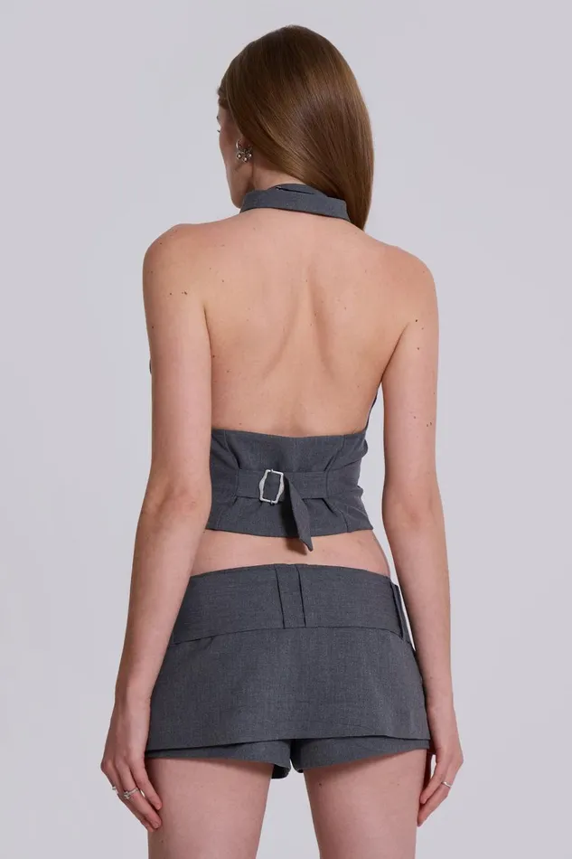 Jaded London Friday Halter Tie Shirt Women CoOrds